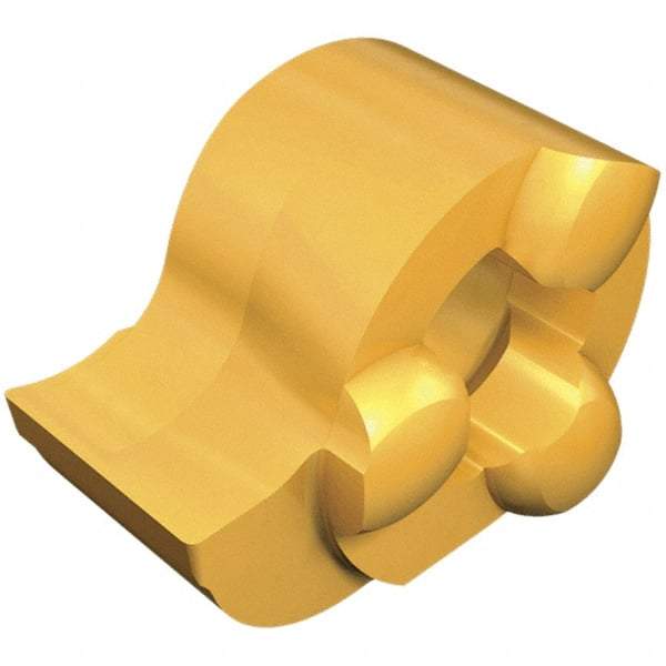 Iscar - 11200010GIQL Grade IC528, 2mm Cutting Width Carbide Grooving Insert - 2.3mm Max Depth of Cut, 0.1mm Corner Radius, TiCN/TiN Finish - Apex Tool & Supply