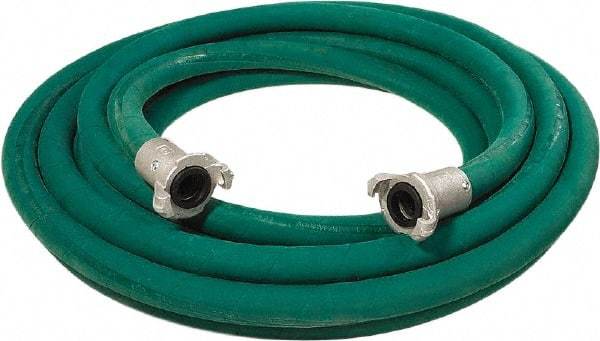 Alliance Hose & Rubber - 3/4" Inside x 1-1/2" Outside Diam, Grade 0 Synthetic Rubber, Sandblast Hose - Green, 50' Long, 150 psi Working Pressure - Apex Tool & Supply
