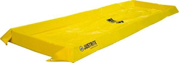 Justrite - 40 Gal Low Wall Berm - 4" High x 2' Wide x 8" Long - Apex Tool & Supply