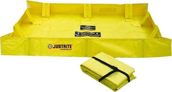 Justrite - 119 Gal Low Wall Berm - 4' Wide x 6" Long - Apex Tool & Supply