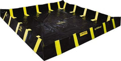 Justrite - 1,910 Gal Low Wall Berm - 16' Wide x 16" Long - Apex Tool & Supply
