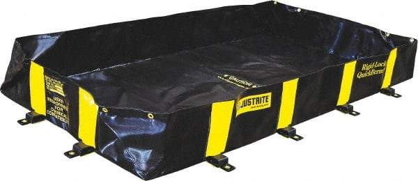 Justrite - 175 Gal Low Wall Berm - 4' Wide x 6" Long - Apex Tool & Supply