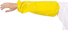 PolyConversions - Size Universal, Yellow Polyolefin Sleeve - 18" Long Sleeve, Elastic Opening at Both Ends - Apex Tool & Supply