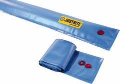 Justrite - 50' Long x 3/4' Wide, PVA Boom/Drain Dam - Light Blue, Use to Stop Contaminated Groundwater From Going Down the Drain - Apex Tool & Supply