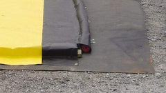 Justrite - 16' Long x 6' Wide, Spill Containment Berm Track Mat - Compatible with Berm - Apex Tool & Supply