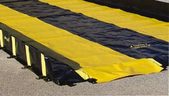 Justrite - 16' Long x 3' Wide, Spill Containment Berm Track Mat - Compatible with Berm - Apex Tool & Supply