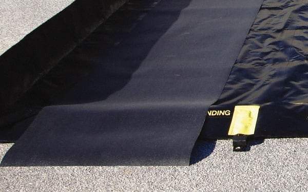 Justrite - 6' Long x 3' Wide, Spill Containment Berm Track Mat - Compatible with Berm - Apex Tool & Supply