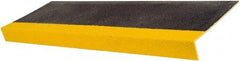 Rust-Oleum - Black & Yellow Solid Color Anti-Slip Vinyl Cleat - 10" Wide x 4.92' Long x 1" Thick, General Traffic - Apex Tool & Supply