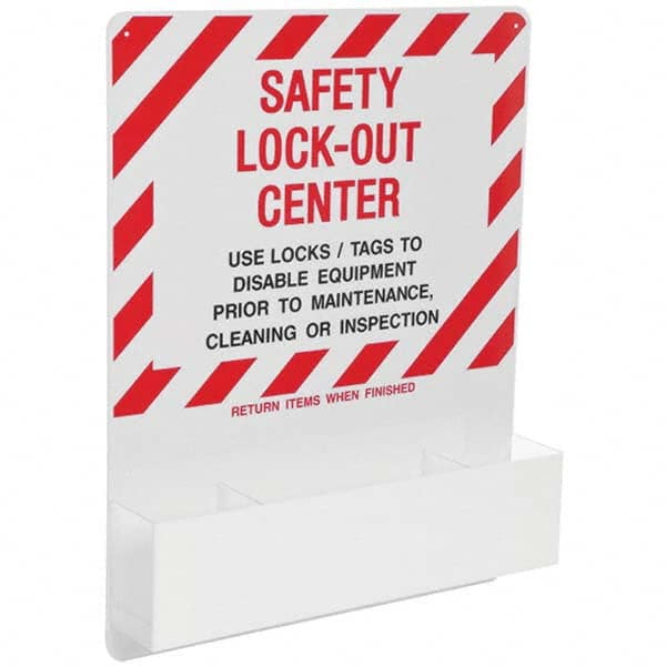 Brady - Empty Acrylic Lockout Device Station - Apex Tool & Supply