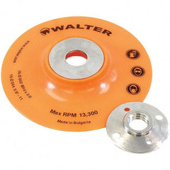 WALTER Surface Technologies - 4-1/2" Diam Disc Backing Pad - 13,300 RPM - Apex Tool & Supply