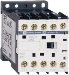 Schneider Electric - 3 Pole, 24 Coil VDC, 6 Amp at 440 VAC, Nonreversible IEC Contactor - BS 5424, CSA, IEC 60947, NF C 63-110, RoHS Compliant, UL Listed, VDE 0660 - Apex Tool & Supply