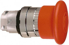 Schneider Electric - 22mm Mount Hole, Extended Mushroom Head, Pushbutton Switch Only - Round, Red Pushbutton, Maintained (MA), Momentary (MO) - Apex Tool & Supply