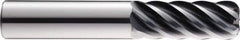 SGS - 3/4", 6 Flute, Single End, Solid Carbide, 0.03" Corner Radius End Mill - 6" OAL, 41° Helix, Right Hand Flute, 1" LOC, Right Hand Cut, 3-3/8" Extended Reach - Apex Tool & Supply
