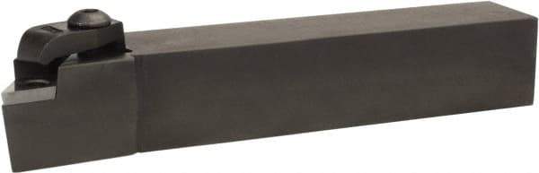 Hertel - DPGR 432, -5° Lead Angle IDLP External Left Hand Indexable Profiling Toolholder - 1" Shank Height x 1" Shank Width, 5" Long, Steel - Apex Tool & Supply
