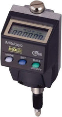 Mitutoyo - 0 to 5.6mm Range, 0.0005" Graduation, Electronic Drop Indicator - Accurate to 0.0008", LCD Display - Apex Tool & Supply