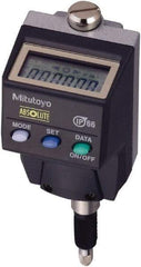 Mitutoyo - 0 to 5.6mm Range, 0.0005 & 0.00005" Graduation, Electronic Drop Indicator - Accurate to 0.00012", LCD Display - Apex Tool & Supply