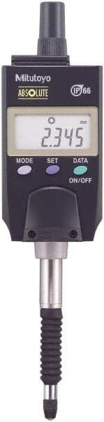 Mitutoyo - 0 to 12.7mm Range, 0.0005" Graduation, Electronic Drop Indicator - Accurate to 0.0008" - Apex Tool & Supply