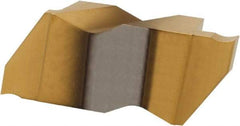 Hertel - 4250IGD K Grade HC120, 6.35mm Cutting Width Carbide Grooving Insert - 1/2" Max Depth of Cut, Right Hand, TiN Finish - Apex Tool & Supply