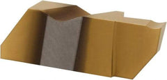 Hertel - 4250IFD K Grade HC335, 6.35mm Cutting Width Carbide Grooving Insert - 1/2" Max Depth of Cut, Right Hand, TiN Finish - Apex Tool & Supply