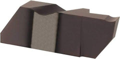 Hertel - 3125IFD K Grade HC215, 3.18mm Cutting Width Carbide Grooving Insert - 1/4" Max Depth of Cut, Right Hand, TiAlN Finish - Apex Tool & Supply