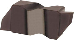 Hertel - 3062IR K Grade HC215, 3.18mm Cutting Width Carbide Grooving Insert - 4.57mm Max Depth of Cut, Right Hand, 1/16" Corner Radius, TiAlN Finish - Apex Tool & Supply
