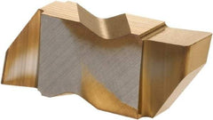 Hertel - 3189IGP Grade HC335, 4.8mm Cutting Width Carbide Grooving Insert - 4.57mm Max Depth of Cut, Right Hand, TiN Finish - Apex Tool & Supply