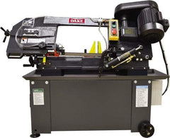 Dake - 7 x 12" Max Capacity, Manual Step Pulley Horizontal Bandsaw - 85 to 235 SFPM Blade Speed, 110 Volts, 45°, 3/4 hp, 1 Phase - Apex Tool & Supply