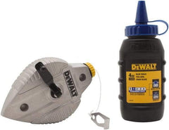 DeWALT - 100' Long Reel & Chalk Set - Blue, Includes 4 oz Blue Chalk - Apex Tool & Supply