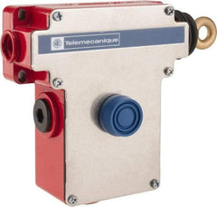Telemecanique Sensors - 10 Amp, 2NO/2NC Configuration, Right Hand Operation, Rope Operated Limit Switch - Pushbutton Reset, Rope Pull, No Pilot Light, 300 VAC - Apex Tool & Supply