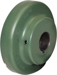 TB Wood's - 1-5/8" Max Bore Diam, 3/8" x 3/16" Keyway Width x Depth, 6-3/8" Hub, 9 Flexible Coupling Flange - 6-3/8" OD, 2-13/32" OAL, Cast Iron, Type S - Apex Tool & Supply