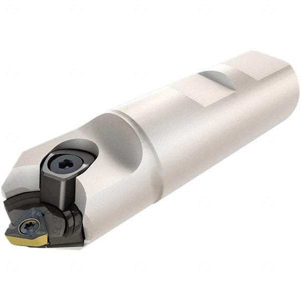Iscar - Multimaster 0.984" Stepped Shank Milling Tip Insert Holder & Shank - 0.941" Neck Diam, T15 Neck Thread, 5.315" OAL, Steel MM S-A Tool Holder - Apex Tool & Supply