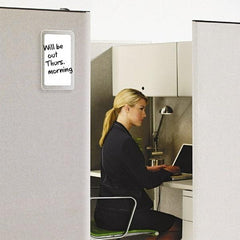 Quartet - 7" High x 11" Wide Total Erase  Laminate Dry Erase Board - Plastic Frame, 1" Deep, Includes Accessory Tray/Rail & One Chisel-Tip Dry-Erase Marker & Mounting Kit - Apex Tool & Supply