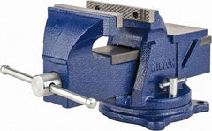 Wilton - 6" Jaw Width, 6" Opening Capacity, 3" Throat Depth, Steel Swivel Bench Vise - Bolt Down Base Attachment - Apex Tool & Supply