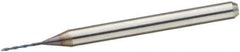 Sumitomo - 1.0008mm, 140° Point, Solid Carbide Micro Drill Bit - 38mm OAL, 12mm Flute Length, 3mm Shank Diam, Series MDSS - Apex Tool & Supply