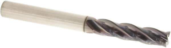 Sumitomo - 12mm, 48mm LOC, 12mm Shank Diam, 100mm OAL, 4 Flute, Solid Carbide Square End Mill - Single End, TIAlCrN Finish, Spiral Flute, 30° Helix, Centercutting, Right Hand Cut, Right Hand Flute - Apex Tool & Supply