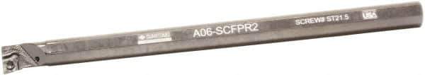 Sumitomo - 0.93" Min Bore Diam, 10" OAL, 3/4" Shank Diam, A-SCFP Indexable Boring Bar - CPMT 32.52 Insert, Screw Holding Method - Apex Tool & Supply