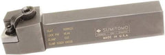 Sumitomo - MSRN, Right Hand Cut, 15° Lead Angle, 1-1/4" Shank Height x 1-1/4" Shank Width, Positive Rake Indexable Turning Toolholder - 6" OAL, SNMG 543 Insert Compatibility, Series Multi-Option - Apex Tool & Supply