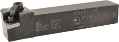 Sumitomo - MCLN, Right Hand Cut, -5° Lead Angle, 1" Shank Height x 1" Shank Width, Negative Rake Indexable Turning Toolholder - 6" OAL, CNMG 543 Insert Compatibility, Series Multi-Option - Apex Tool & Supply