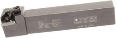 Sumitomo - MTGN, Right Hand Cut, 0° Lead Angle, 1" Shank Height x 1" Shank Width, Negative Rake Indexable Turning Toolholder - 6" OAL, TNMG 432 Insert Compatibility, Series Multi-Option - Apex Tool & Supply