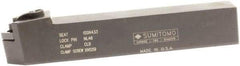 Sumitomo - MSDN, Neutral Cut, 45° Lead Angle, 1" Shank Height x 1" Shank Width, Negative Rake Indexable Turning Toolholder - 6" OAL, SNMG 43 Insert Compatibility, Series Multi-Option - Apex Tool & Supply