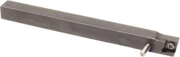 Sumitomo - SCAC, Right Hand Cut, 0° Lead Angle, 1/2" Shank Height x 1/2" Shank Width, Neutral Rake Indexable Turning Toolholder - 4-1/2" OAL, CC.. 32.52 Insert Compatibility, Series Screw Lock - Apex Tool & Supply