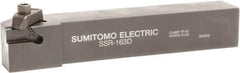 Sumitomo - SS, External, Right Hand, 0.21" Max Depth of Cut, Indexable Grooving Tool Holder - SG 2L Insert Compatibility, 3/4" Shank Height, 3/4" Shank Width, 4-1/2" OAL - Apex Tool & Supply