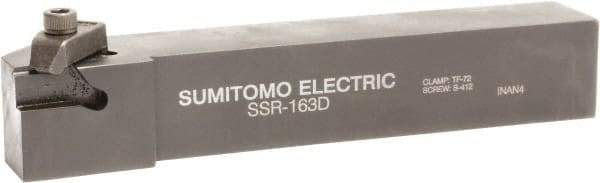 Sumitomo - SS, External, Right Hand, 0.21" Max Depth of Cut, Indexable Grooving Tool Holder - SG 3 Insert Compatibility, 1" Shank Height, 1" Shank Width, 5" OAL - Apex Tool & Supply