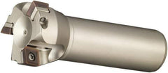 Sumitomo - 80mm Cut Diam, 32mm Shank Diam, 120mm OAL, Indexable Square Shoulder End Mill - SOMT Inserts, Cylindrical Shank, 90° Lead Angle, Through Coolant, Series WaveMill - Apex Tool & Supply