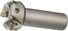 Sumitomo - 45° Lead Angle, 2.567" Max Cut Diam, 2" Min Cut Diam, Indexable Chamfer and Angle End Mill - 5 Inserts, ONMT, SNMT, XNET Insert Style, 3.97" Overall Length, Through Coolant, Straight Shank - Apex Tool & Supply