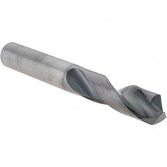 Sumitomo - 33/64" 135° Solid Carbide Screw Machine Drill Bit - TiAlCr/TiSi Finish, 1.9291" Flute Length, 3.937" OAL - Apex Tool & Supply