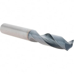 Sumitomo - 12.9mm 135° Solid Carbide Screw Machine Drill Bit - TiAlCr/TiSi Finish, 49mm Flute Length, 100mm OAL - Apex Tool & Supply