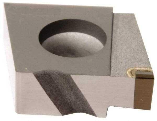 Sumitomo - 6189CGA Grade BN250, 4.8mm Cutting Width PCBN Grooving Insert - 5mm Max Depth of Cut, Right Hand, 0.2007mm Corner Radius, Uncoated - Apex Tool & Supply