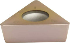 Sumitomo - 3NC-TPGA221 Grade BNC160 PCBN Turning Insert - TiN Finish, 60° Triangle, 1/4" Inscr Circle, 1/8" Thick, 1/64" Corner Radius - Apex Tool & Supply