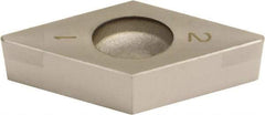 Sumitomo - 2NC-DCGA32.51 Grade BNC500 PCBN Turning Insert - 55° Diamond, 3/8" Inscr Circle, 5/32" Thick, 1/64" Corner Radius - Apex Tool & Supply